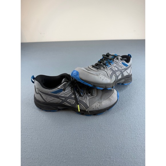 Asics Other - ASICS Gel-Venture 8 Mens 9 Grey Blue Black Trail Running Shoes 1011A824